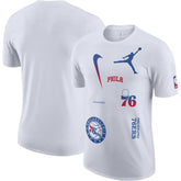 Philadelphia 76ers Jordan Brand Courtside Statement Edition Max90 T-Shirt - White on sale