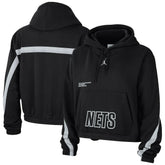 Brooklyn Nets Jordan Brand Women's Courtside Statement Edition Pullover Hoodie - Black outlet