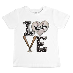 Chicago White Sox Tiny Turnip Youth Baseball Love T-Shirt - White