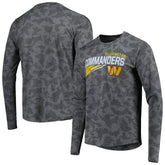 Washington Commanders MSX by Michael Strahan Camo Long Sleeve T-Shirt - Black for sale