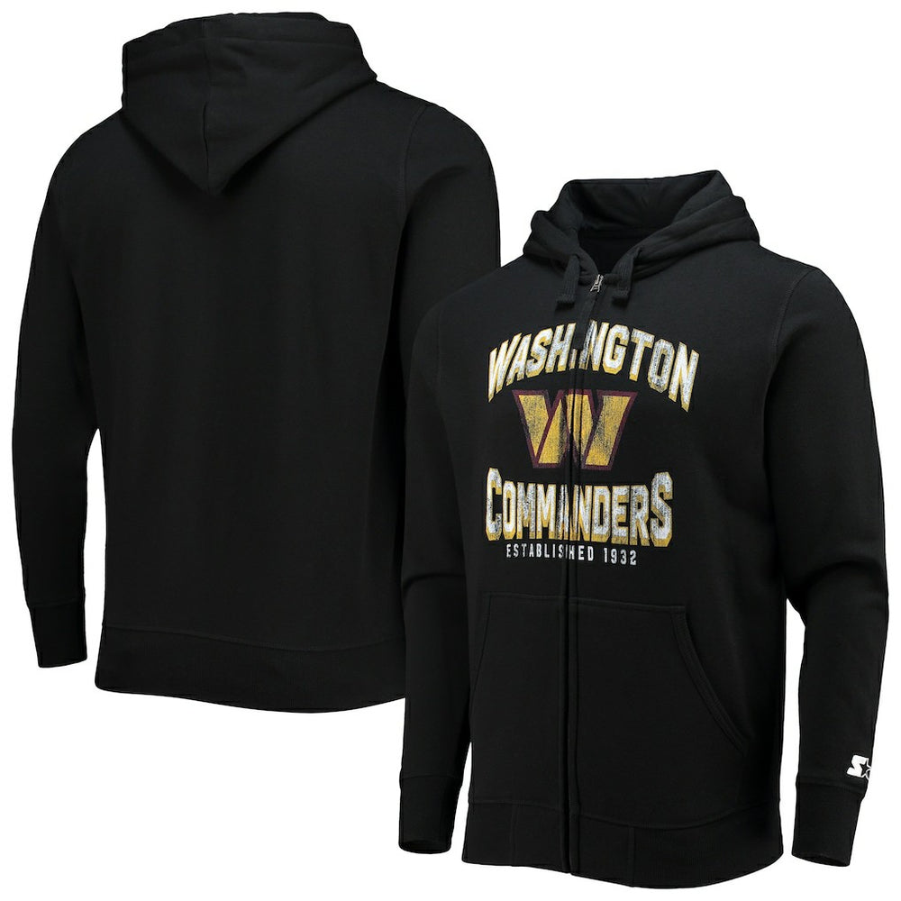 Washington Commanders Starter Post-Season Full-Zip Hoodie - Black discount