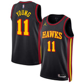 Trae Young Atlanta Hawks Jordan Brand Unisex Swingman Jersey - Statement Edition - Black sale