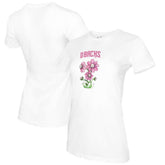 Arizona Diamondbacks Tiny Turnip Women's Blooming Baseballs T-Shirt - White