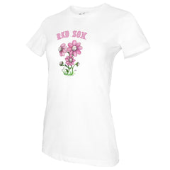 Boston Red Sox Tiny Turnip Women's Blooming Baseballs T-Shirt - White