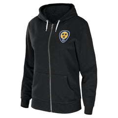Nashville Predators WEAR by Erin Andrews Women's Sponge Fleece Full-Zip Hoodie Black