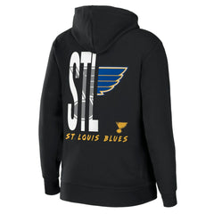 St. Louis Blues WEAR by Erin Andrews Women's Sponge Fleece Full-Zip Hoodie Black