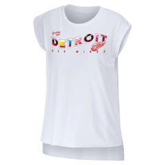 Detroit Red Wings WEAR by Erin Andrews Women's Greetings From Muscle T-Shirt White