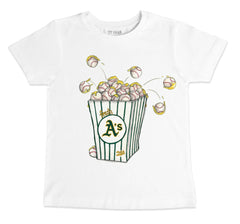 Athletics Tiny Turnip Youth Popcorn T-Shirt - White