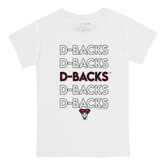 Arizona Diamondbacks Tiny Turnip Youth Stacked T-Shirt - White