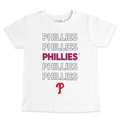 Philadelphia Phillies Tiny Turnip Youth Stacked T-Shirt - White