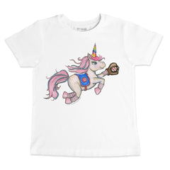 Chicago Cubs Tiny Turnip Youth Unicorn T-Shirt - White