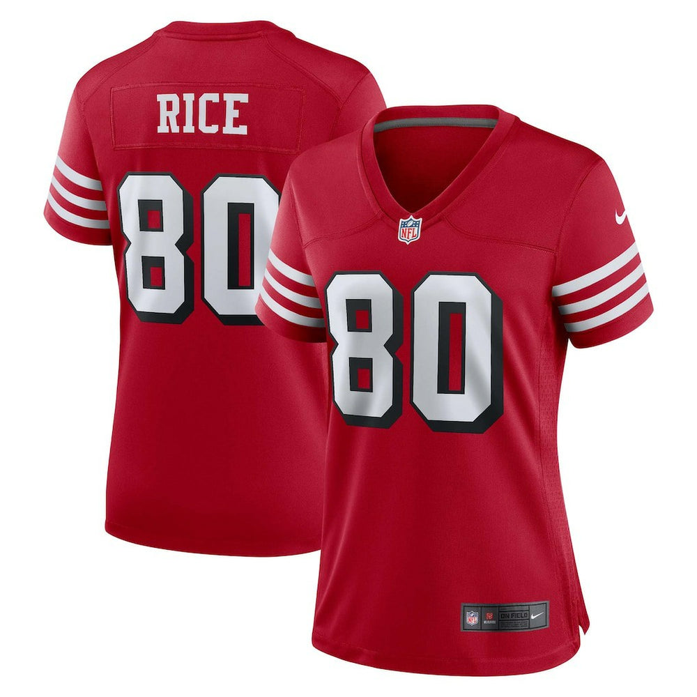 Jerry Rice San Francisco 49ers Women's Alternate Game Jersey - Scarlet | Nike for sale