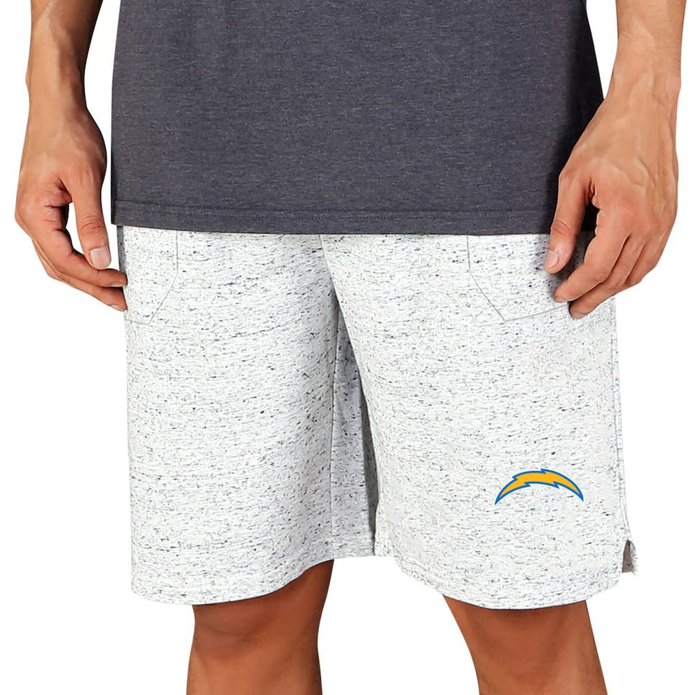 Los Angeles Chargers Concepts Sport Throttle Knit Jam Shorts - White/Charcoal discount