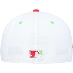 Washington Nationals Robert F. Kennedy Memorial Stadium Strawberry Lolli 59FIFTY Fitted Hat - White/Coral | New Era