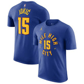 Nikola Jokic Denver Nuggets Jordan Brand 2022/23 Statement Edition Name & Number T-Shirt sale - Blue online