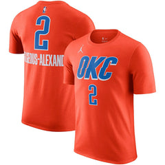 Shai Gilgeous-Alexander Oklahoma City Thunder Jordan Brand 2022/23 Statement Edition Name & Number T-Shirt - Orange shop