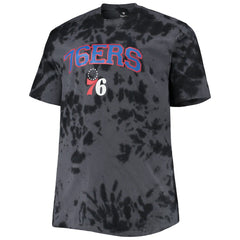 Philadelphia 76ers Big & Tall Marble Dye Tonal Performance T-Shirt - Black sale