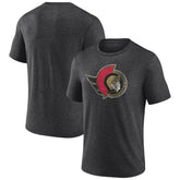 Ottawa Senators Wraparound Tri-Blend T-Shirt Charcoal