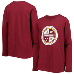 Washington Commanders Youth Secondary Logo Long Sleeve T-Shirt - Burgundy cheap