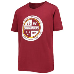 Washington Commanders Youth Secondary Logo T-Shirt - Burgundy cheap