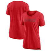 Detroit Red Wings Women's Slow Whistle Tri-Blend T-Shirt Red