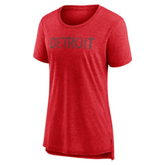 Detroit Red Wings Women's Slow Whistle Tri-Blend T-Shirt Red