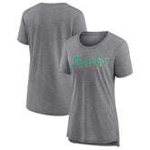San Jose Sharks Women's Slow Whistle Tri-Blend T-Shirt Gray
