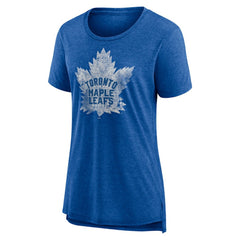 Toronto Maple Leafs Women's Slow Whistle Tri-Blend T-Shirt Blue