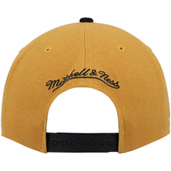 Philadelphia 76ers Hardwood Classics Snapback Hat - Gold/Black | Mitchell & Ness for sale