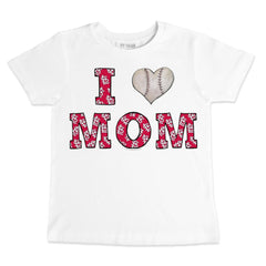 St. Louis Cardinals Tiny Turnip Youth Heart Mom T-Shirt - White