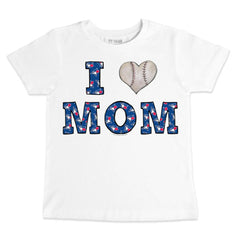 Toronto Blue Jays Tiny Turnip Youth Heart Mom T-Shirt - White