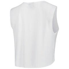 Tampa Bay Buccaneers Cuce Women's Sequin Tri-Blend Cropped Tank Top - White discount