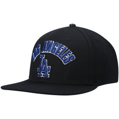 Los Angeles Dodgers Pro Standard Stacked Logo Snapback Hat - Black