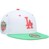 Los Angeles Dodgers Watermelon Lolli 59FIFTY Fitted Hat - White/Green | New Era