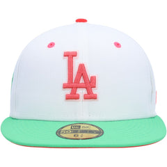 Los Angeles Dodgers Watermelon Lolli 59FIFTY Fitted Hat - White/Green | New Era