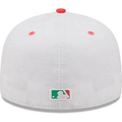 Los Angeles Dodgers 50th Anniversary in Los Angeles Watermelon Lolli 59FIFTY Fitted Hat - White/Green | New Era