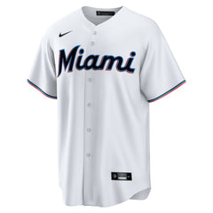 Miami Marlins Home Blank Replica Jersey - White | Nike
