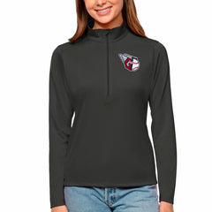 Cleveland Guardians Antigua Women's Tribute Quarter-Zip Pullover Top - Charcoal