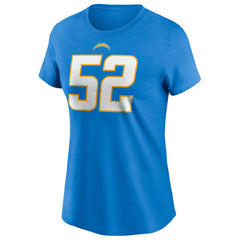 Khalil Mack Los Angeles Chargers Women's Player Name & Number T-Shirt - Powder Blue | Nike online