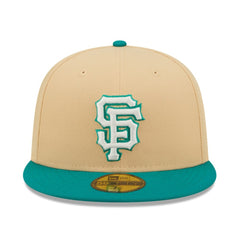 San Francisco Giants Mango Forest 59FIFTY fitted hat - Natural/Teal | New Era