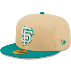 San Francisco Giants Mango Forest 59FIFTY fitted hat - Natural/Teal | New Era