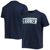 Seattle Kraken Levelwear Richmond Wordmark T-Shirt Navy