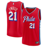 Joel Embiid Philadelphia 76ers Fast Break Replica Player Jersey - Statement Edition - Red | Fanatics cheap