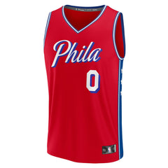 Tyrese Maxey Philadelphia 76ers Fast Break Replica Player Jersey - Statement Edition - Red | Fanatics online