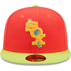 Chicago White Sox Lava Highlighter Combo 59FIFTY Fitted Hat - Red/Neon Green | New Era
