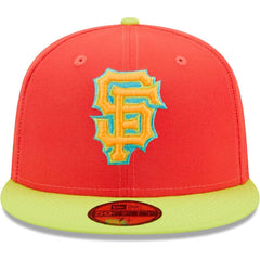 San Francisco Giants Lava Highlighter Combo 59FIFTY Fitted Hat - Red/Neon Green | New Era