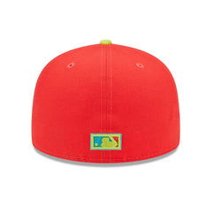 Washington Nationals 2008 Inaugural Season Lava Highlighter Combo 59FIFTY Fitted Hat - Red/Neon Green | New Era