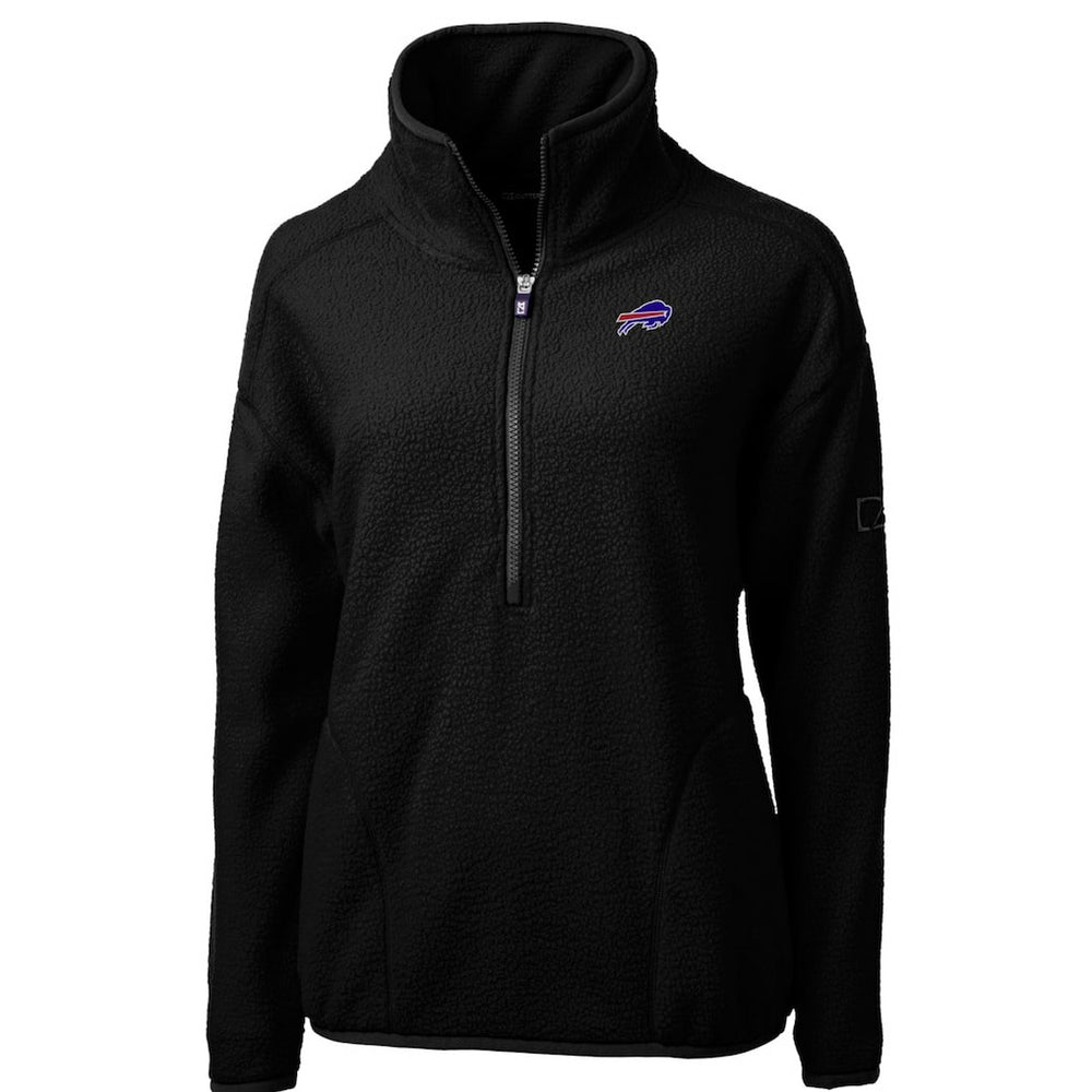 Buffalo Bills Cutter & Buck Women's Cascade Eco Sherpa Fleece Half-Zip Pullover Jacket - Black online