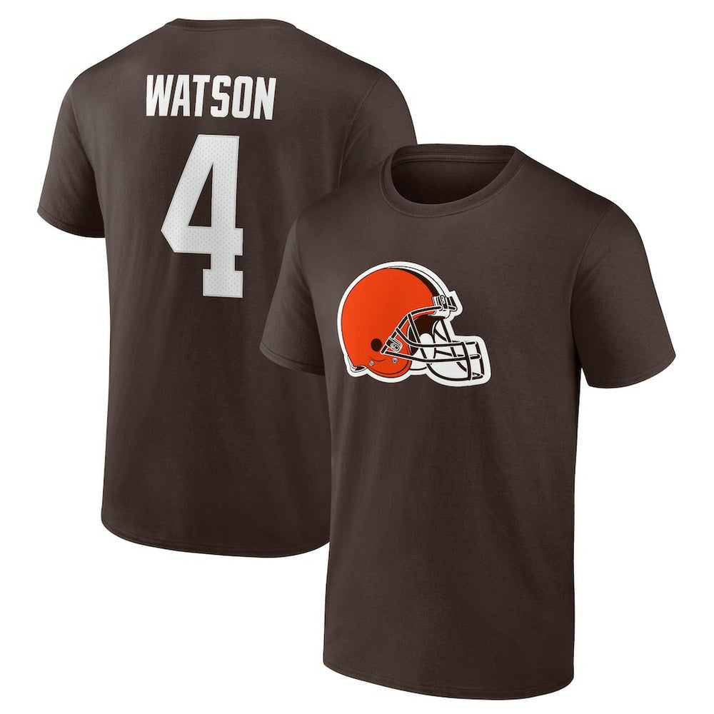 Deshaun Watson Cleveland Browns Player Icon Name & Number T-Shirt - Brown on sale