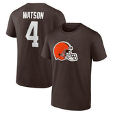 Deshaun Watson Cleveland Browns Player Icon Name & Number T-Shirt - Brown on sale